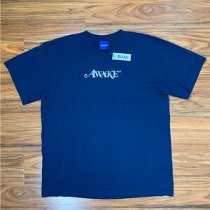 Awake NY Navy T‑Shirt with Logo